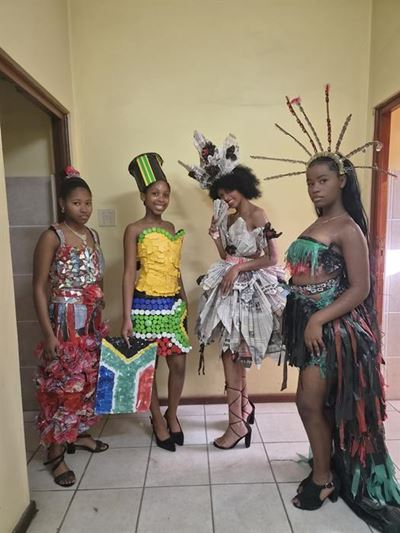 Learners' waste material fashions showcased in competition on Friday