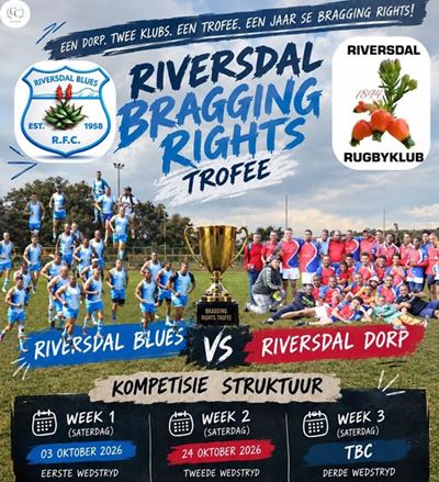 Riversdal se rugbytrots op die spel