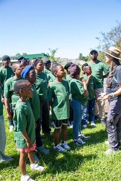 Usapho Indlu's Green Club in nature's classroom