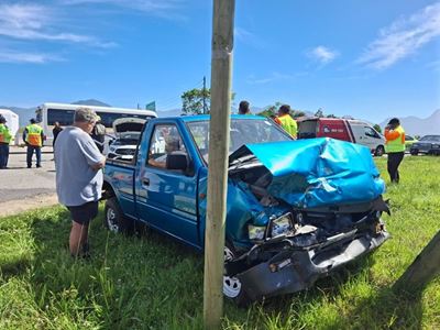 Crash at George Airport crossing