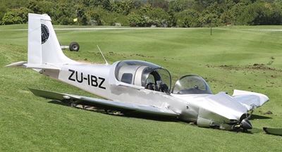 Two escape injury as light aircraft makes forced landing on golf course