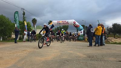 George cyclist Cronjé Beukes wins muddy Karoo to Coast