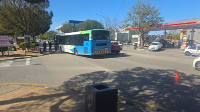 Pedestrian hit by Go George bus in Courtenay Street, George