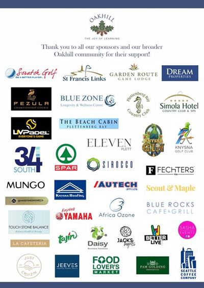 Oakhill gives thanks after successful golf day