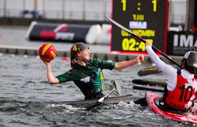 Canoe polo players make their mark