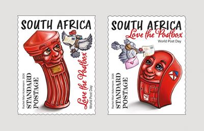 Red post-box gets a nostalgic tribute in new South African stamp issue