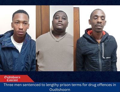 Three men sentenced to lengthy prison terms for drug offences in Oudtshoorn