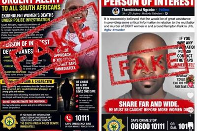 Ekurhuleni killings: Police warn public not to circulate fake suspect photos