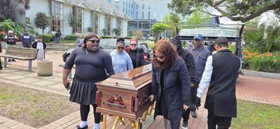 Empty coffin symbolises George stand against GBVF