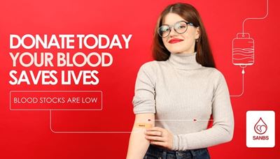SANBS urges South Africans to donate as national blood stocks come under pressure