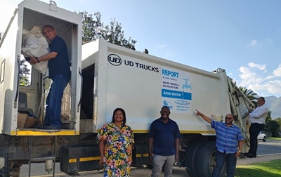 Refuse removal services spread water-saving messages
