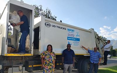 Refuse removal services spread water-saving messages