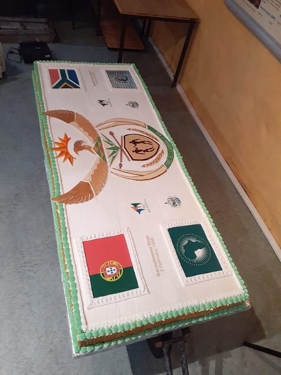 Museum celebrates birthday with door sized cake