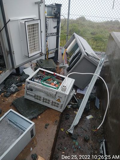 Cell phone towers vandalised