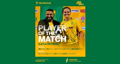 Young debutant leads Proteas to thrilling win over Pakistan