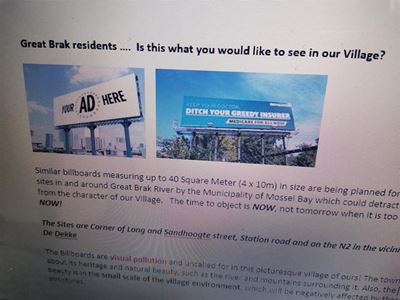 Small billboards 'may be helpful'