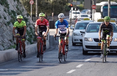 Giro on rocky ride in Holy Land