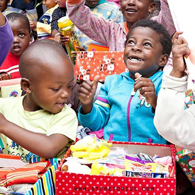 Santa’s Shoeboxes need to be filled