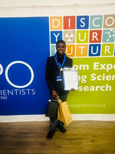 JA Calata learner wins gold, Rhodes bursary at Eskom Expo