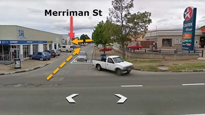 Merriman Street closure for upgrade