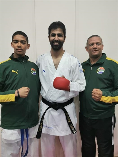 Egyptian training for local karatekas