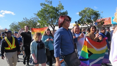 First Gay Parade embraced by supporters