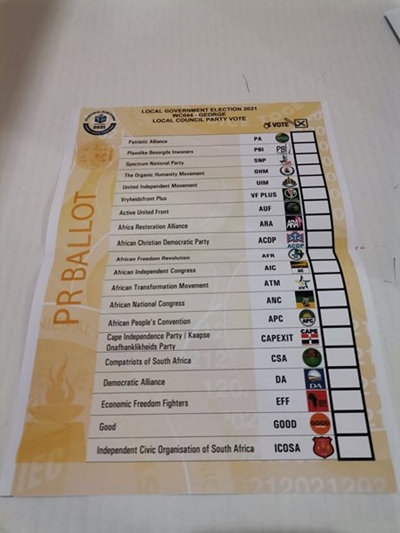 Final George election result: DA does well, but coalition on the cards