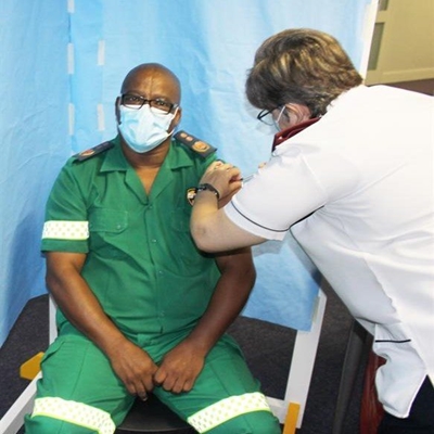 First Covid-19 jab in George