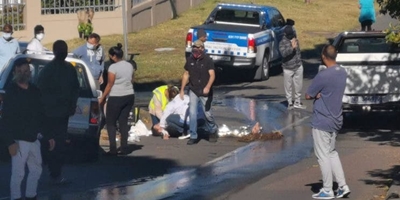 Man left injured in street after attack during morning walk