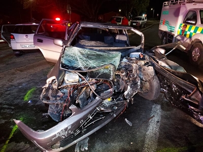 1 seriously injured in head-on collision