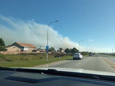 Controlled burn at coastal estate near Dana Bay