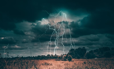Man seriously injured after being struck by lightning 