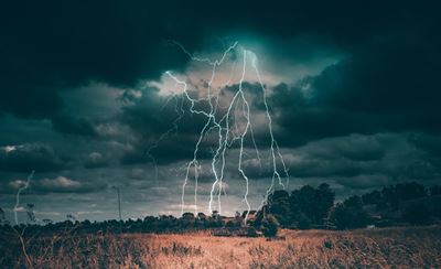Man seriously injured after being struck by lightning 