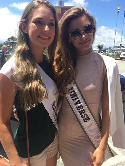 Miss Universe arrives in George