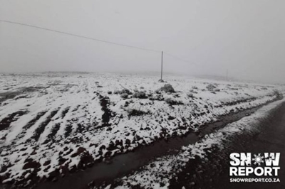 Winter wonderland in Lesotho after first snow of the year falls