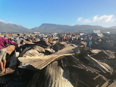 Another Cape Town fire leaves 600 Masiphumelele residents homeless
