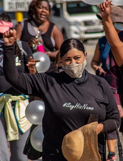 Walking a mile for rape victims