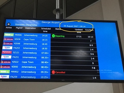 Into the future at George Airport