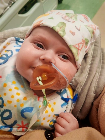 Little warrior shows signs of strength after weeks in ICU