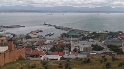 Six ships in bay
