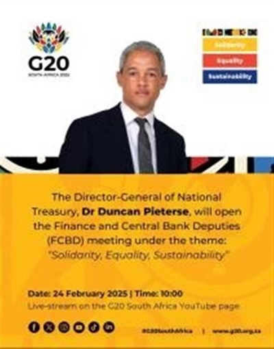 South Africa to focus on development and growth during G20 Presidency