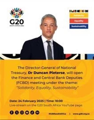 South Africa to focus on development and growth during G20 Presidency