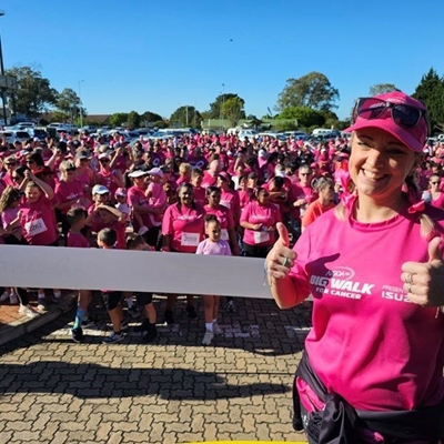 Record entry for annual Big Walk for Cancer