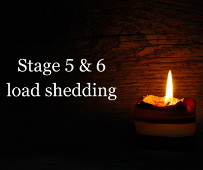 Load shedding on stage 5 and 6