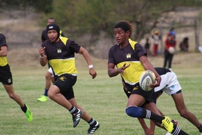 Fees van rugby op Brandwag