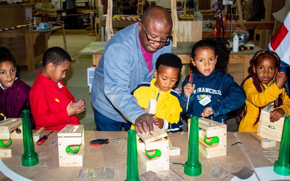 Preschoolers visit toy factory
