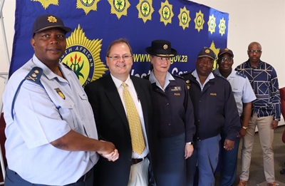 Proud police officers promoted