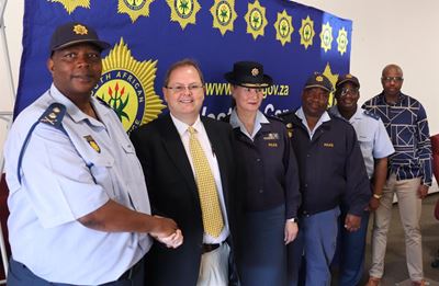 Proud police officers promoted
