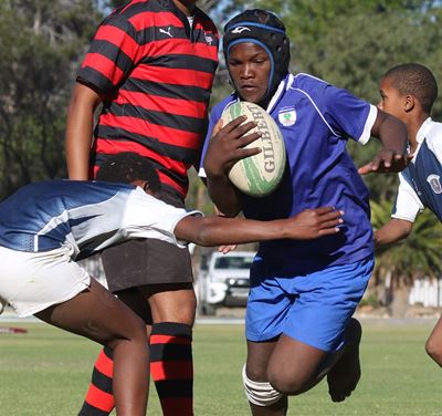 Jong bulle pronk met rugbytalent