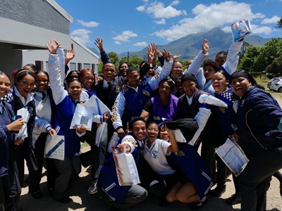 George matrics celebrate their last exam